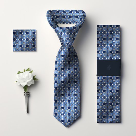 エデルワイスビクトリアンゴールデン水玉模様ヴィンテージメン ネクタイ