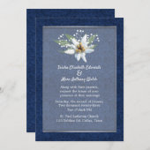 エデルワイス結婚式招待状 招待状 (正面/裏面)