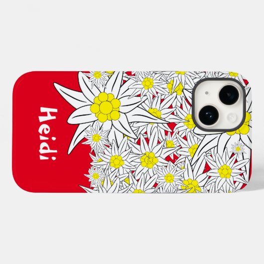 エデルワパーソナライズされたイスの赤い電話箱 Case-Mate iPhoneケース (裏面 (横))