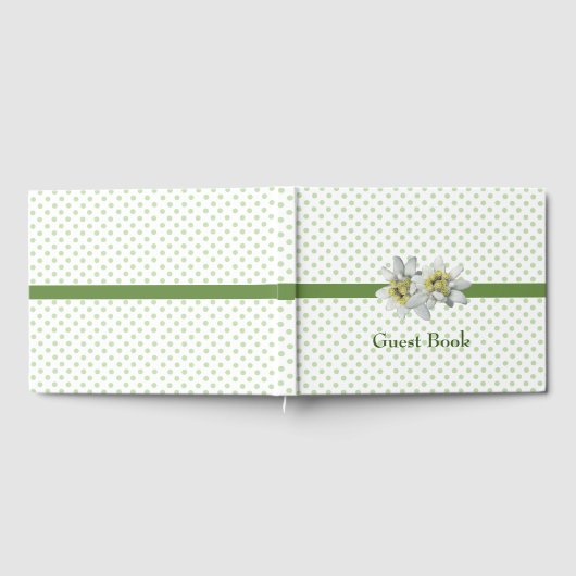 エデレかわいらしワイスと水玉模様結婚ズゲストブック ゲストブック (全面)