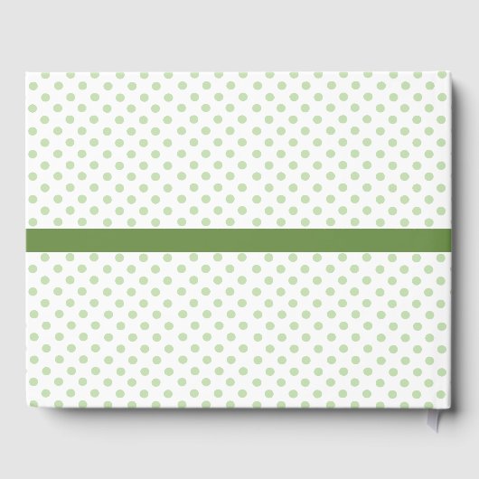 エデレかわいらしワイスと水玉模様結婚ズゲストブック ゲストブック (裏面)