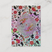 エデンお洒落/ガーデンパープル金ゴールド 名刺 (裏面)