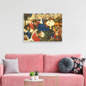 エデンの中世の庭園 キャンバスプリント (インサイチュ (リビング))