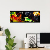 エデンの喜び：火とブリス – プリントIIパステル ポスター (ホームオフィス)