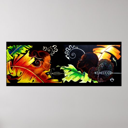 エデンの喜び：火とブリス – プリントIIパステル ポスター (正面)