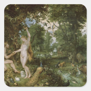 エデンの園と人の秋, c.1615 スクエアシール