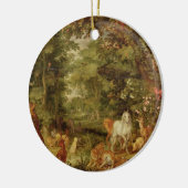 エデンの園; 背景Temptati セラミックオーナメント (左)