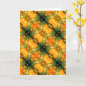 エデンの折り畳賛美みグリーティングカード カード (黄色い花)