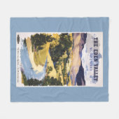 エデンの谷の漁師 フリースブランケット (正面(横))