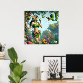 エデンクリスチャン・バイブル・アートの園のイブ ポスター (ホームオフィス)