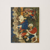 エデン中世アートの庭園 ジグソーパズル (縦)