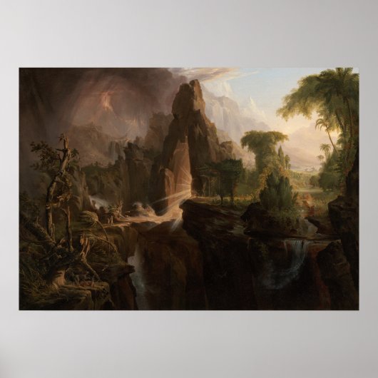 エデン追放(1828) — Thomas Cole ポスター (正面)