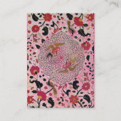 エデン/ガーデお洒落ン，ピンクの金ゴールドきらめき 名刺 (裏面)