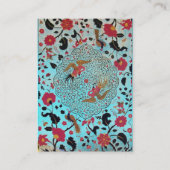 エデン/ガーデンお洒落,ブルーアクアマリン 名刺 (裏面)