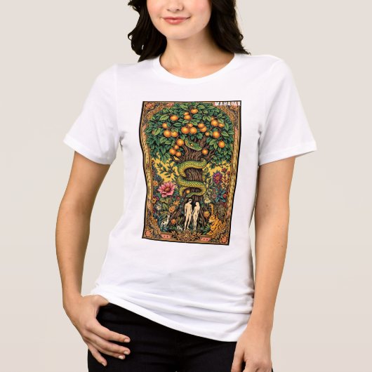 「エデン・タトゥーアートの庭」 トライブレンドTシャツ (正面)