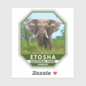 エトシャナショナルパークナミビアエレファントウォーター色 シール (シート)