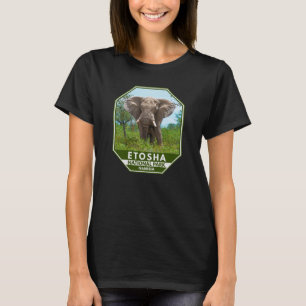 エトシャナショナルパークナミビアエレファントウォーター色 Tシャツ