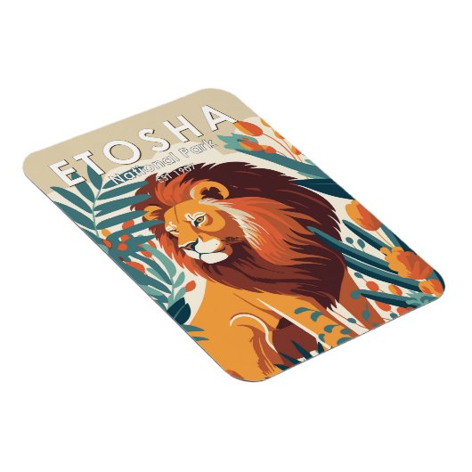 エトシャナショナルパークナミビアヴィンテージ マグネット (右側)