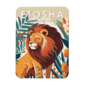 エトシャナショナルパークナミビアヴィンテージ マグネット (縦)