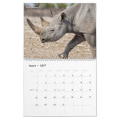エトシャ国立公園カレンダー カレンダー (3月 2027)