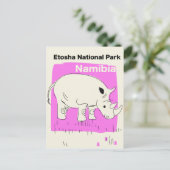 エトシャ国立公園、ナミビア ポストカード (スタンド正面)