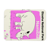 エトシャ国立公園、ナミビア マグネット (横)