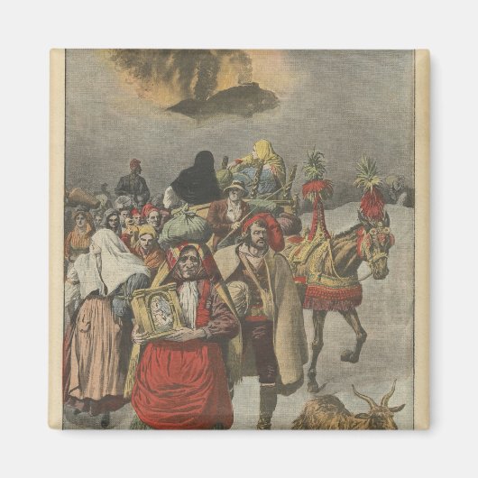 エトナ山の発生 マグネット (正面)