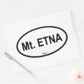 エトナ山 楕円形シール (封筒)