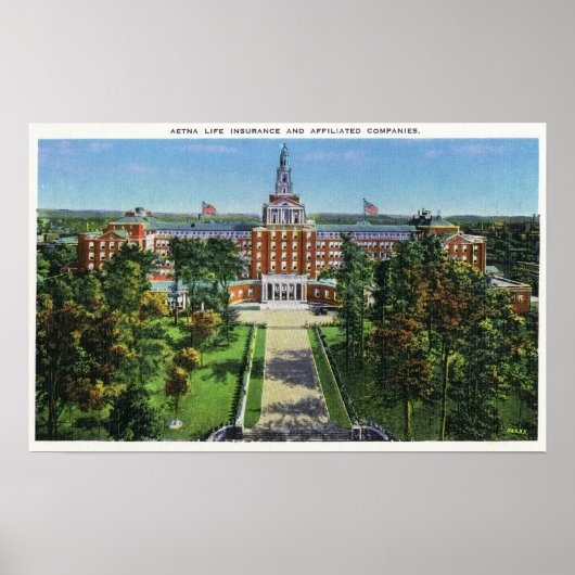 エトナ生命保険建物の外観 ポスター (正面)