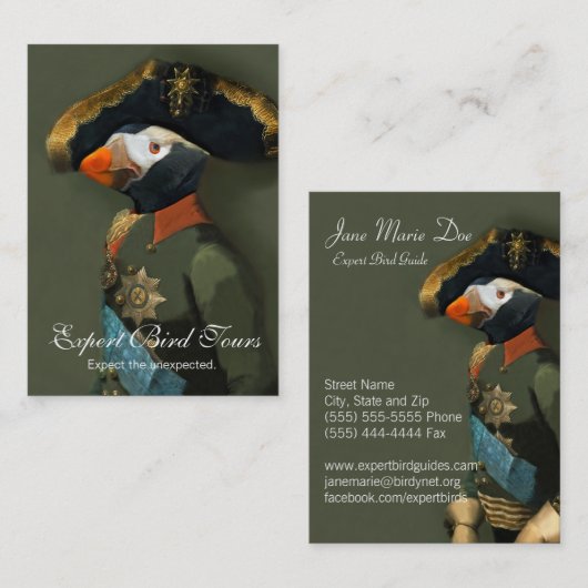エトピリカ大将-鳥ガイド 名刺 (正面/裏面)