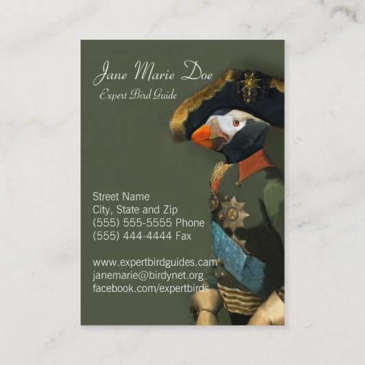 エトピリカ大将-鳥ガイド 名刺 (裏面)