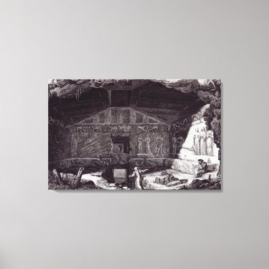 エトルリアの墓, c.1780 キャンバスプリント (正面)