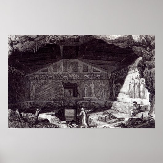 エトルリアの墓， c.1780 ポスター (正面)