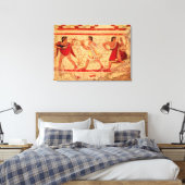 エトルリアミュージシャン キャンバスプリント (インサイチュ (寝室))