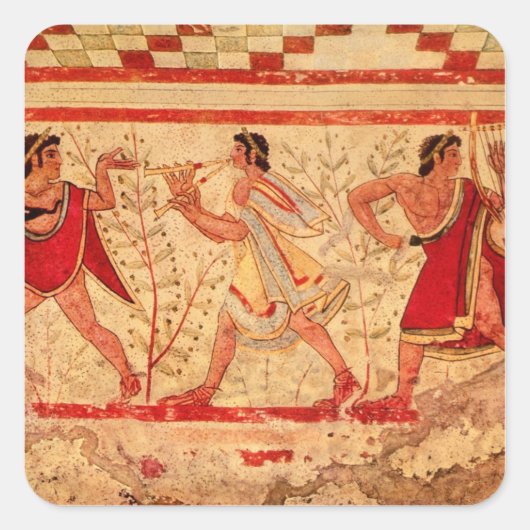 エトルリアミュージシャン スクエアシール (正面)