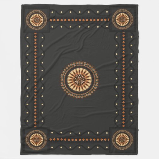 エトルリアンバッチェロスタイル フリースブランケット (正面)