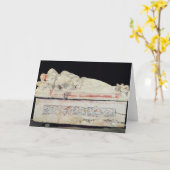 エトルリア石棺 カード (黄色い花)