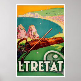 エトレタタートルポスター フランス スポーツアート フランス ポスター