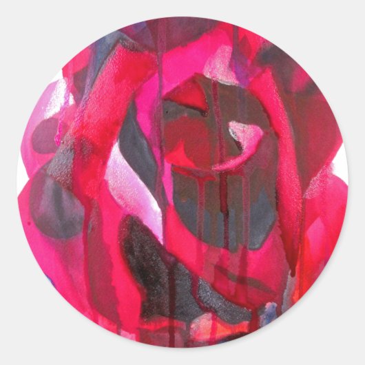 エトワールモダンドバラオリジナルアート ラウンドシール (正面)