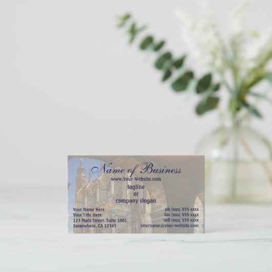 エトンカレッジチャペルバイアンナアルマタデマ 名刺 (スタンド正面)