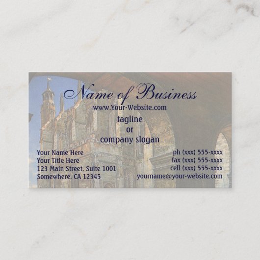 エトンカレッジチャペルバイアンナアルマタデマ 名刺 (正面)