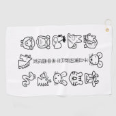 エト12シーゴルフタオル ゴルフタオル (横)