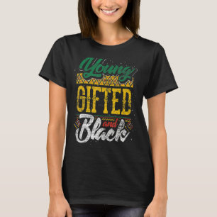 エドとブラックの歴史の月アフリカの若者のアメ Tシャツ