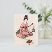 エドの美しいダンサー ポストカード (スタンド正面)