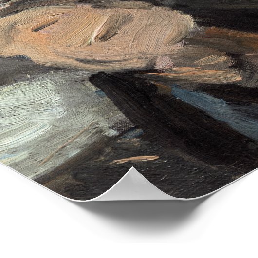 エドアルエドゥアードマネ読ー女子絵画芸術 ポスター (角)