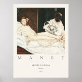 エドアルデドゥアルマネオリンピア1863アートプリント ポスター (正面)