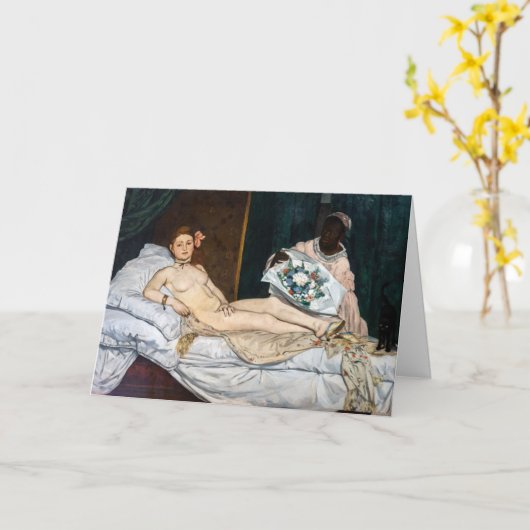 エドアルドマネ – オリンピア カード (黄色い花)