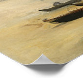 エドアルドマネ |ビーチ、干潮 ポスター (角)