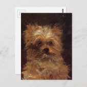 エドアードマネの犬の頭 ポストカード (正面/裏面)