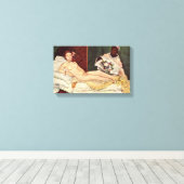 エドアードマネ – オリンピア キャンバスプリント (インサイチュ (ウッドフロア))